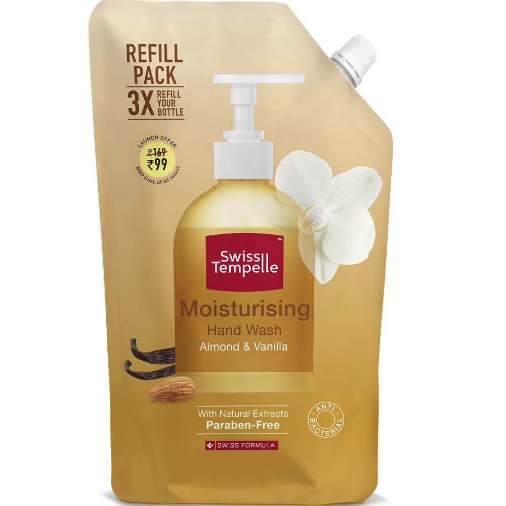 Swiss Tempelle Cream Moisturising Handwash - 750ml (Almond and